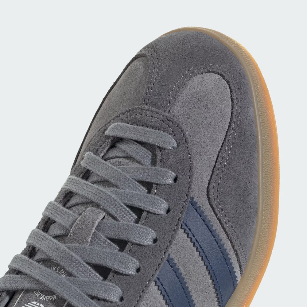 6.5M / 7.5W‎ - [New] Men's adidas Gazelle Indoor Shoes Grey/Night Indigo JQ8397 - Picture 8 of 8